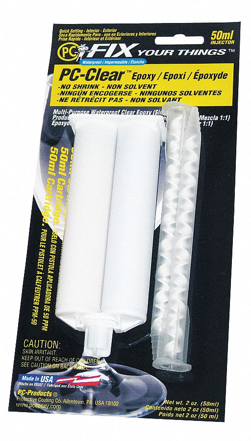 Epoxy, Injectable, Fast Setting, 50mL, Clr
