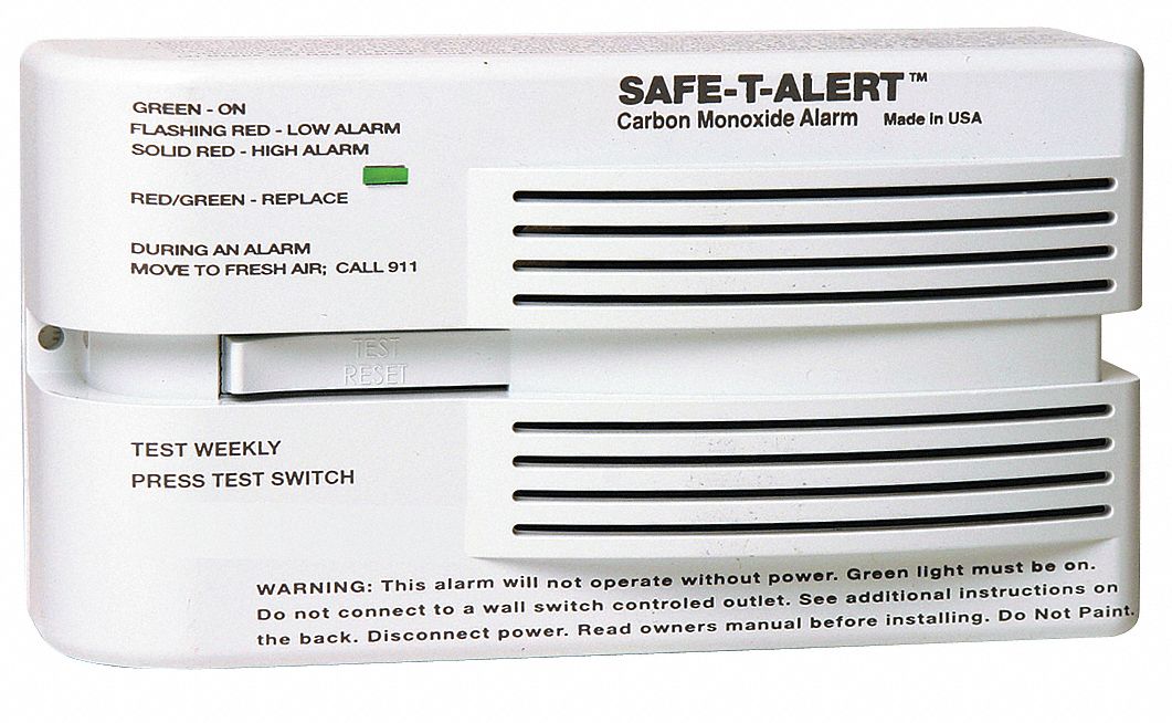 Carbon Monoxide Alarm w/Line Cord