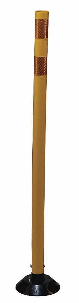 Delineator Post, Yellow, HDPE, 48 In