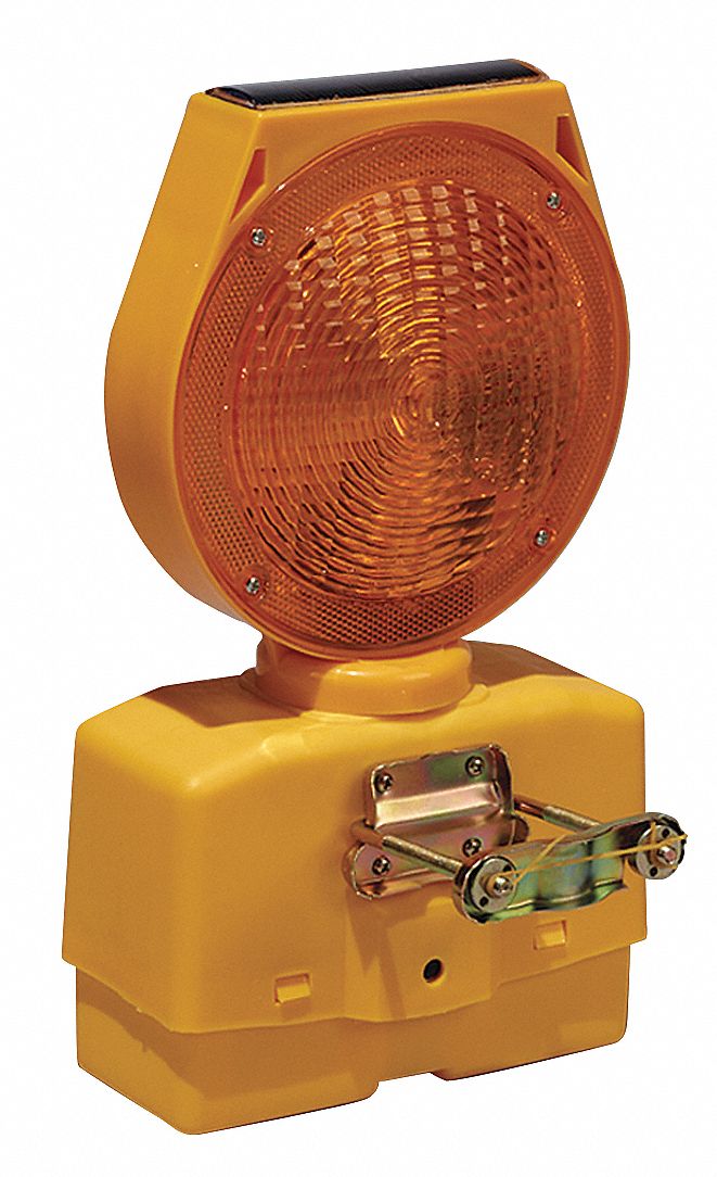 Solar Barricade Light, LED, 7-1/2 In.