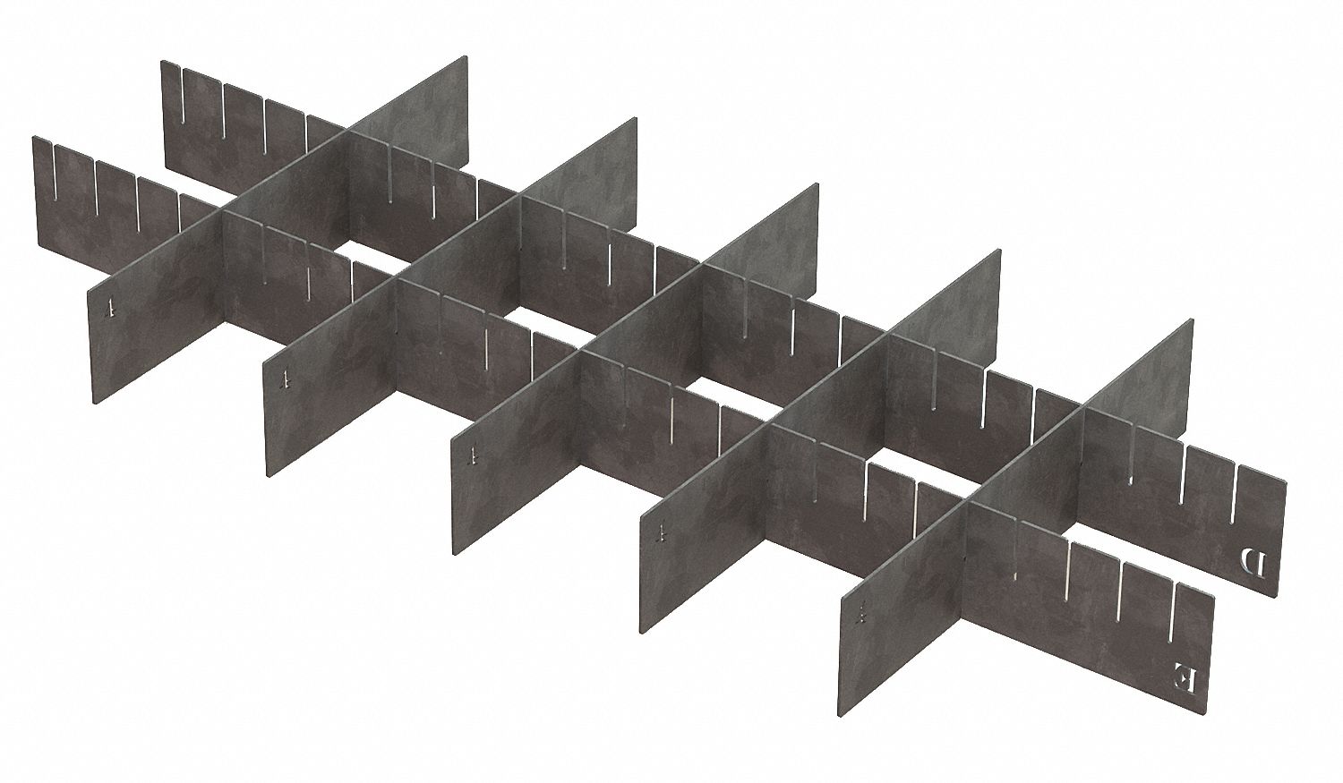 Drawer Divider Set, Galv, For 26X198, 7 Pc