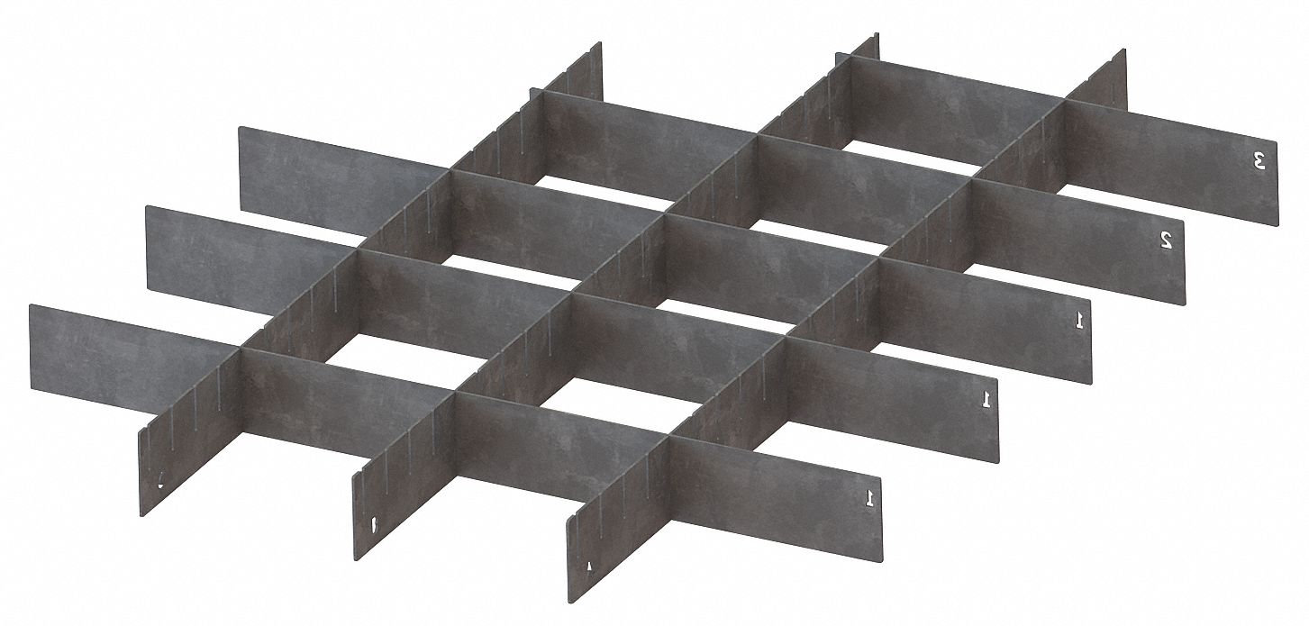 Drawer Divider Set, SS, For 26X197, 8 Pc