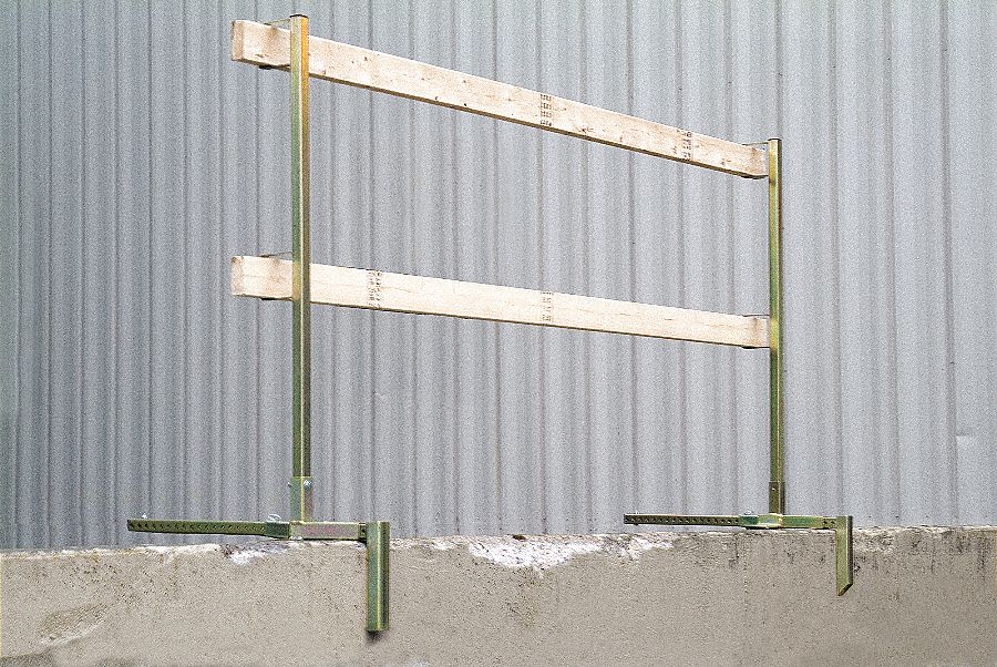 Guardrail, Yellow, Alloy Steel, 51 In. H