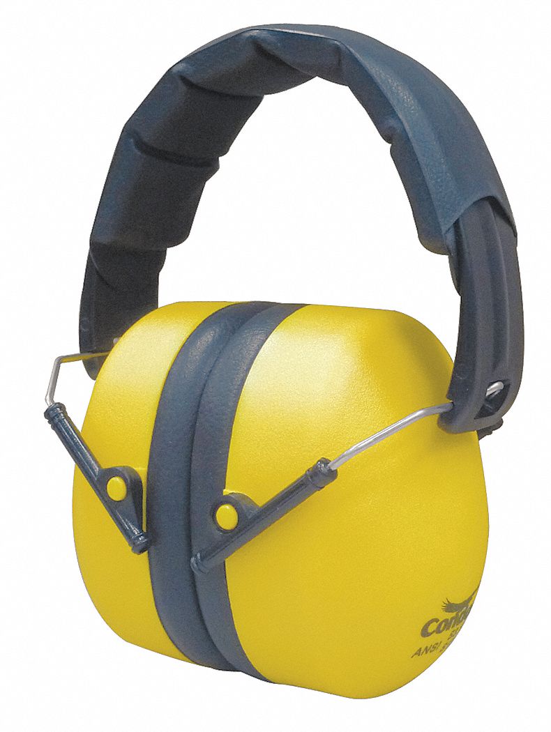 Ear Muffs, Foldable, Yellow, 25dB