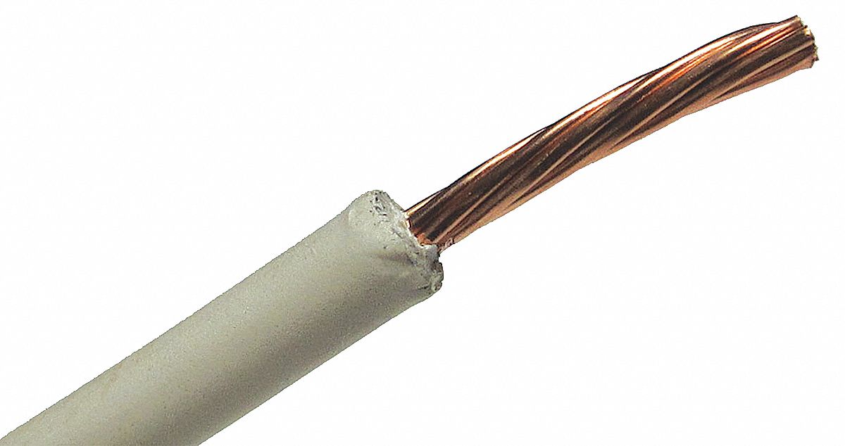 Solar PV Wire, 10awg, 500ft, White, 600V, 7/w