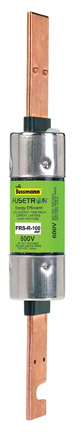 Fuse, FRS-R, 100A, 600V, 1 5/16 Dia, R Holder