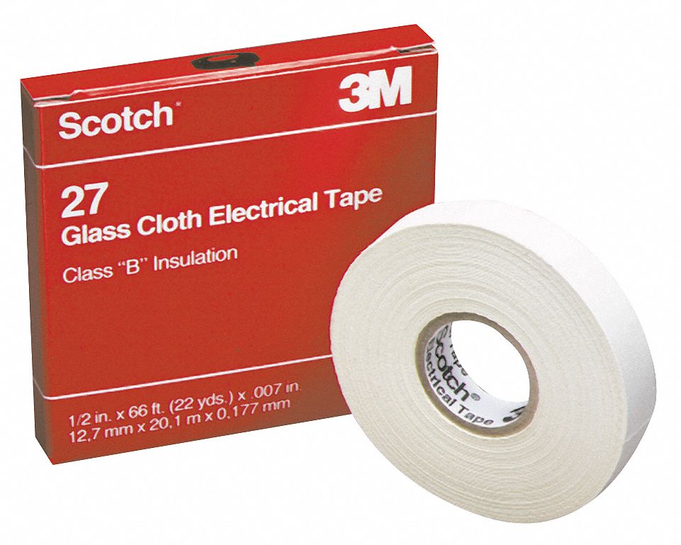 Electrical Tape, 3/4 x 66 ft, 7 mil, White