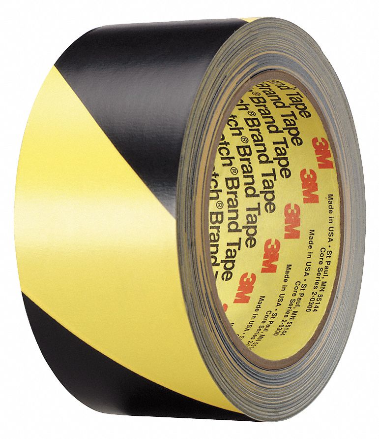 Safety Marking Tape, Roll, 2In W, 108 ft. L