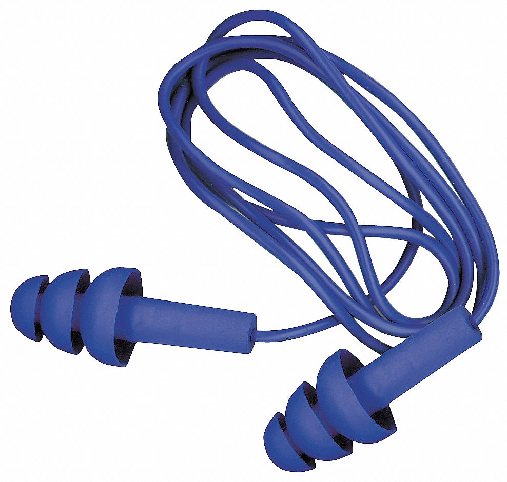 Ear Plugs, 25dB, Corded, Met Det, Univ, PR