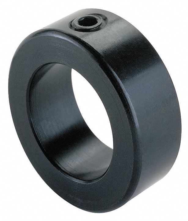 Shaft Collar, PK 3, Set Screw, ID 0.250 In