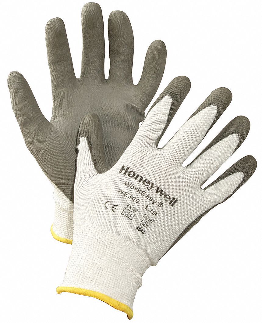 Cut Resistant Gloves, Gray/White, XL, PR