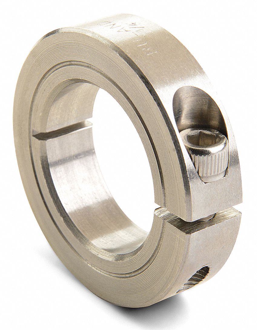 Shaft Collar, One Piece Clamp, ID 0.500 In