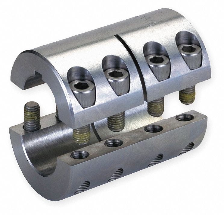 Coupling, Two Piece, Bore Dia 2 In