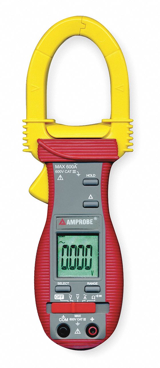 Digital Clamp On Ammeter, 1000A, 600V
