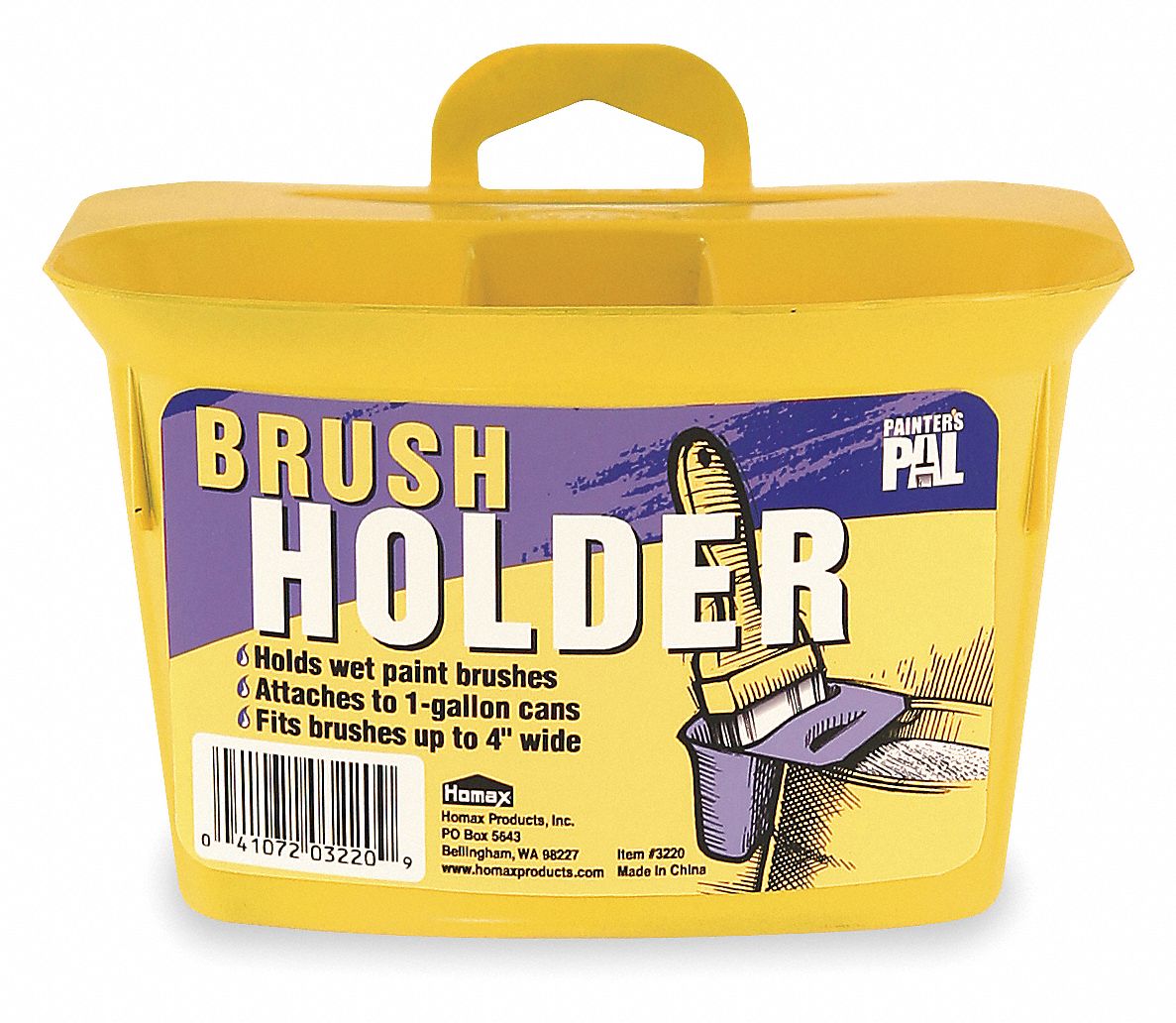 Paintbrush Holder, For 1 gal. Paint Cans
