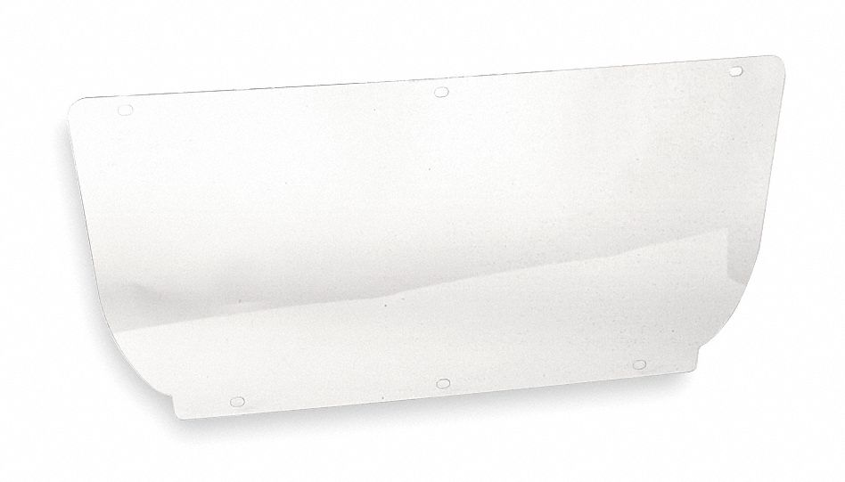 Faceshield Visor, Polycarb, Clr, 7x15-1/2in