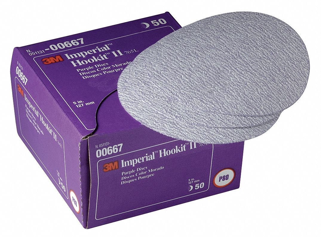 Arbor Mt Sanding Disc, 6x1/4in, VF, PK100