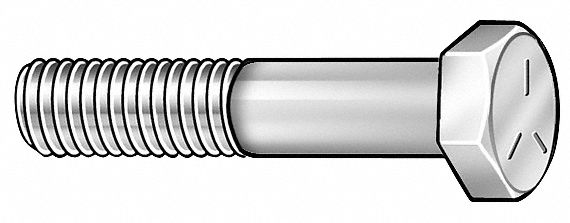 Hex Cap Screw, 5/8-11 x 5 In, Pk 75