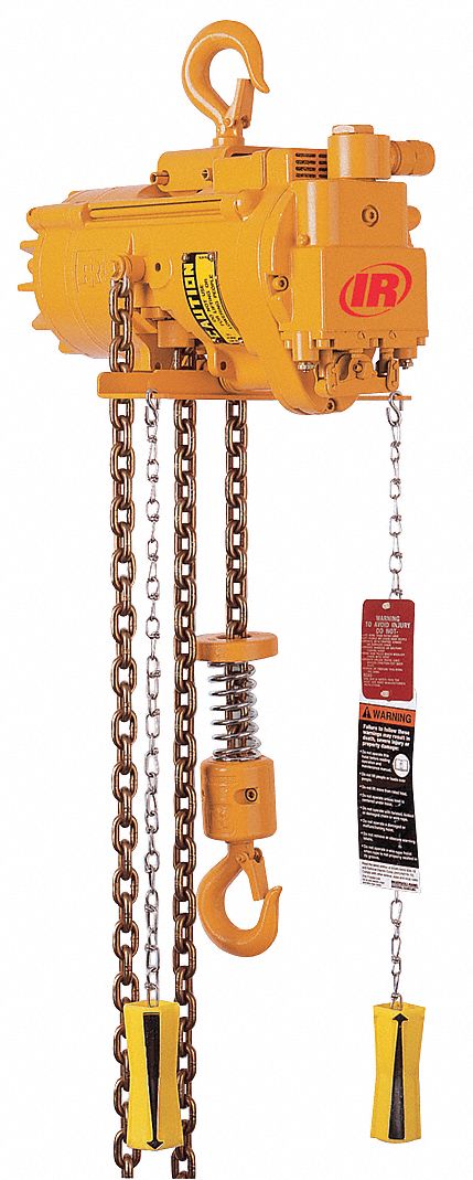Air Chain Hoist, 1100 lb. Cap., 10 ft. Lft