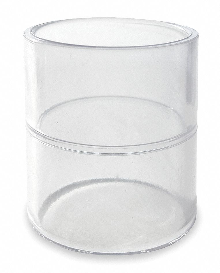 Coupling, 2 In, Solvent, PVC, Clear
