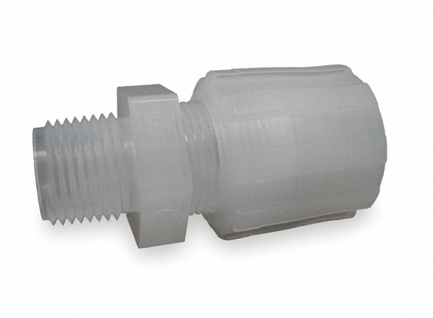 Male Straight Adapter, 1/4 In Tube Sz