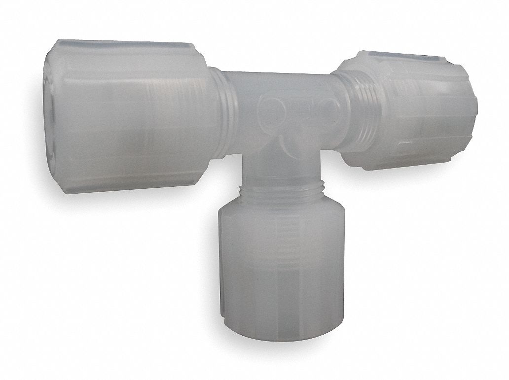 Tee Connector, 1/2 In Tube Sz
