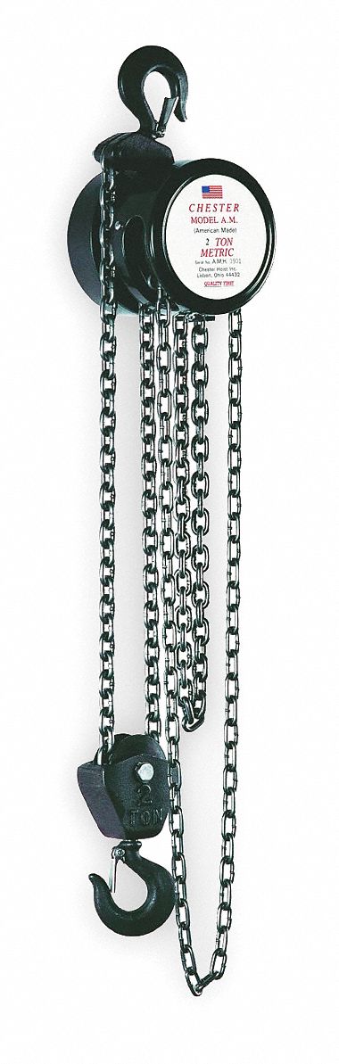 Chain Hoist, 1/2 Ton, 10 Ft Lift