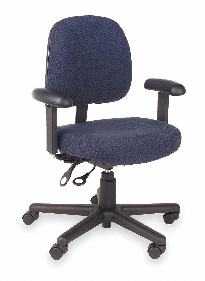 Task Chair, Blue, Fabric, Adjust Arms