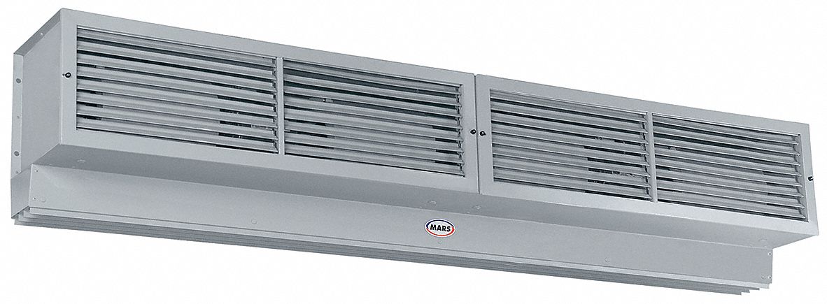 Heated Air Curtain, 36 In. W, 15-3/8 In. H