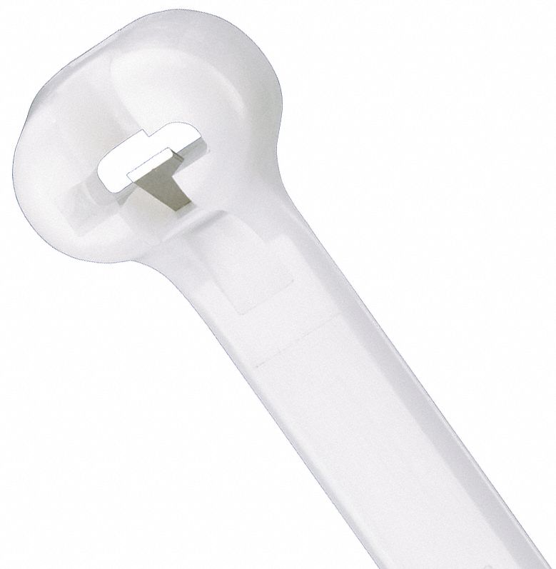Cable Ties, Std, 12.0 In, Natural, Pk 1000