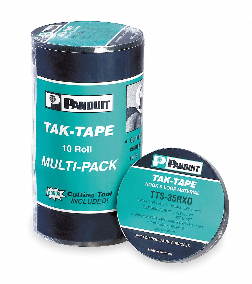Hook & Loop Tie Kit, (10) Rolls & Cutter
