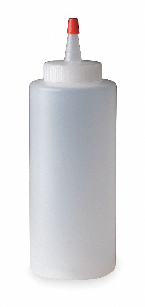 Detailing Bottle, 16 Oz., Clear, Plastic