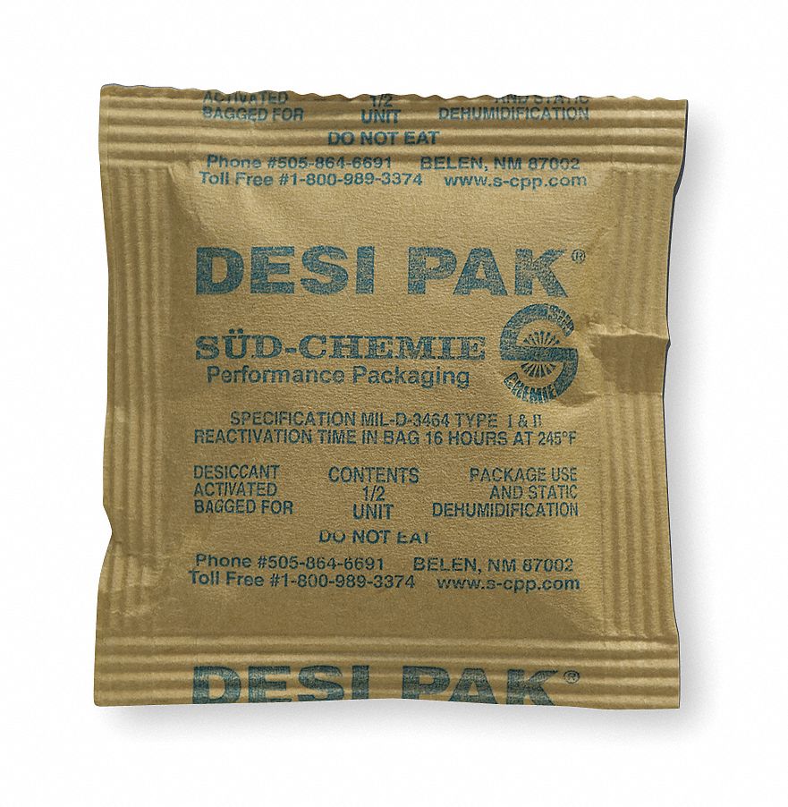 Desiccant, Kraft Packet, 0.42 cu ft, PK550