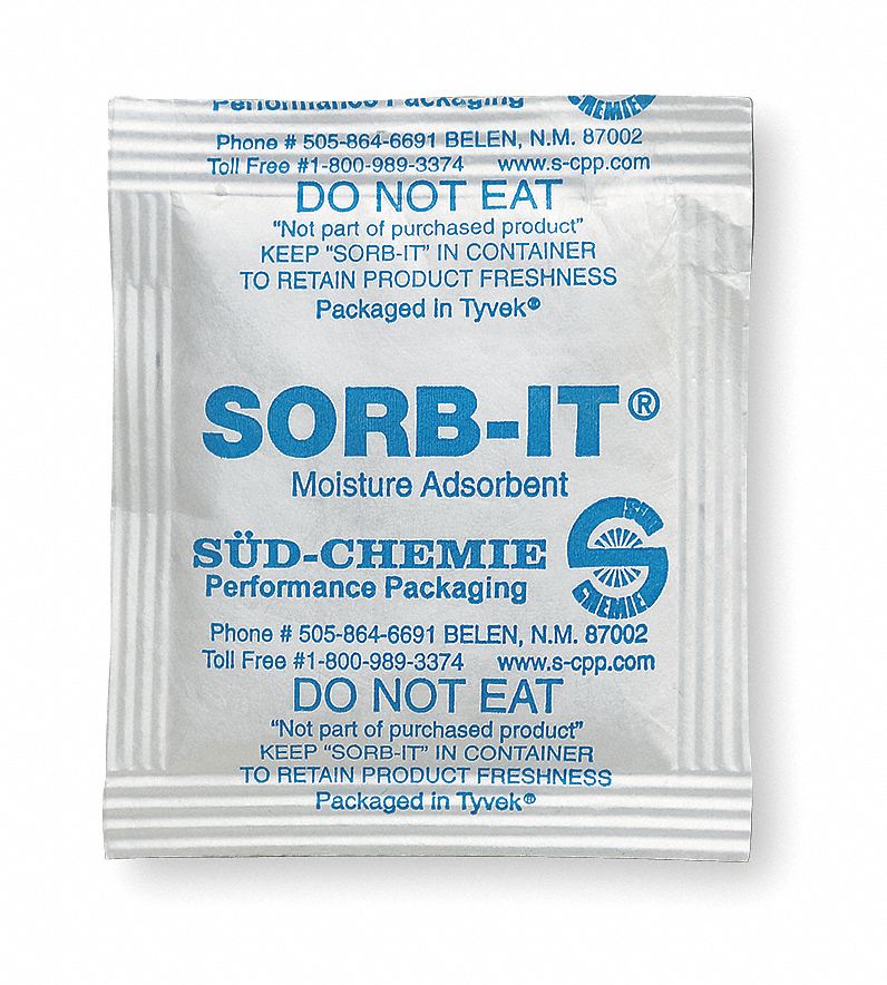 Desiccant, Tyvek Packet, 0.28 cu ft, PK600