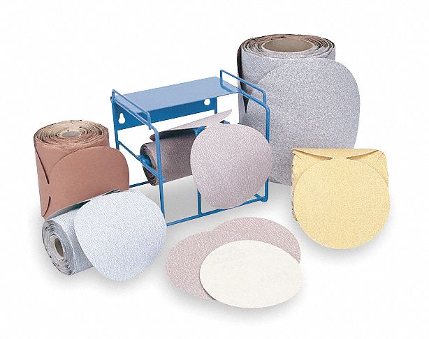 PSA Disc Roll, No Hole, 5 In, P80G, AlO
