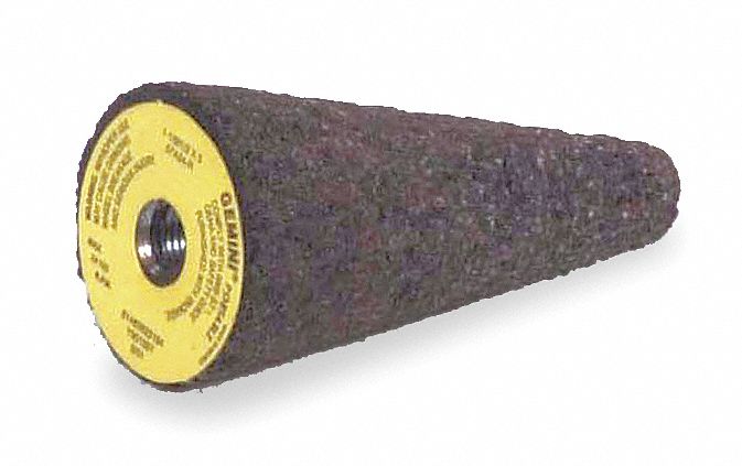 Grinding Cone, Sq Tip, 1.5Dia, 3 L, 24GR, AO