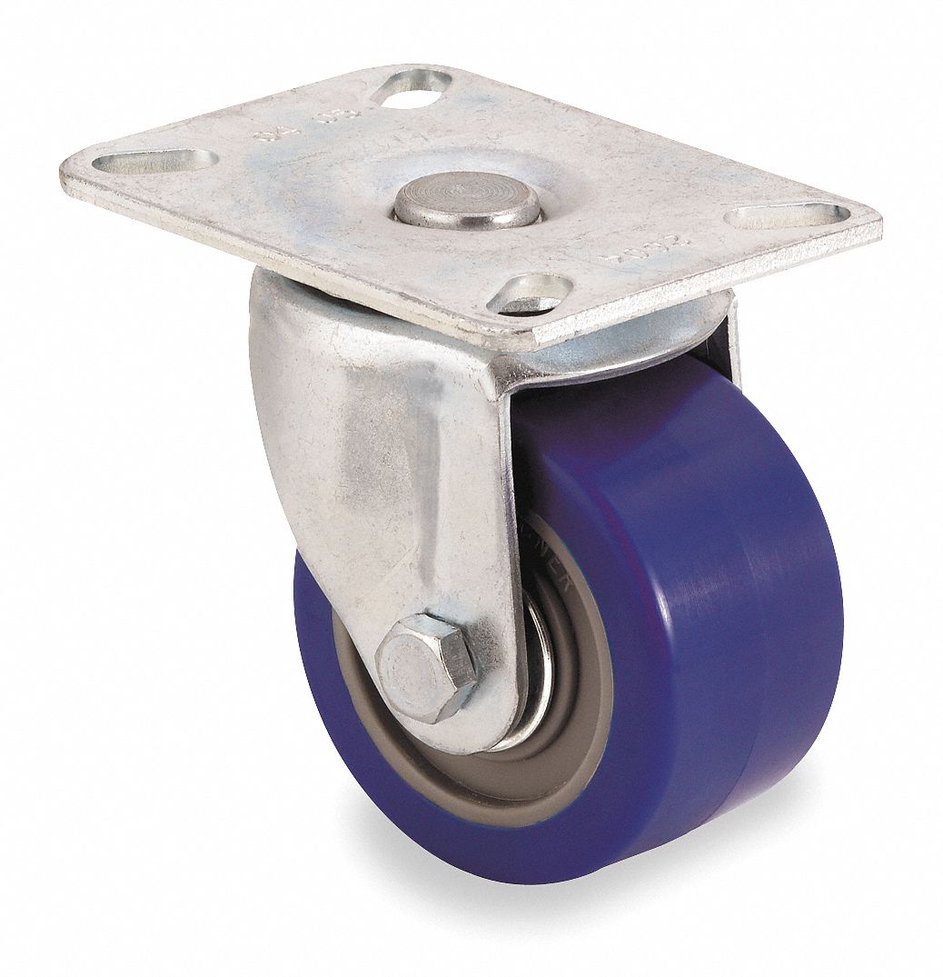 Swivel Plate Caster, 450 lb, 3 In Dia