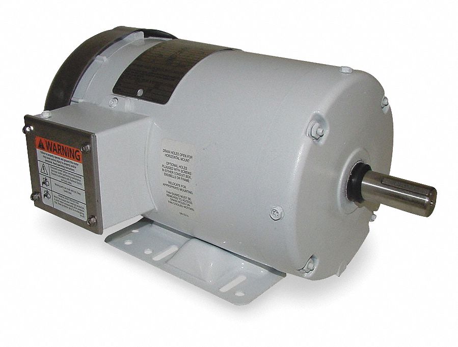 Washdown Mtr, 3 Ph, TEFC, 1-1/2 HP, 1750 rpm