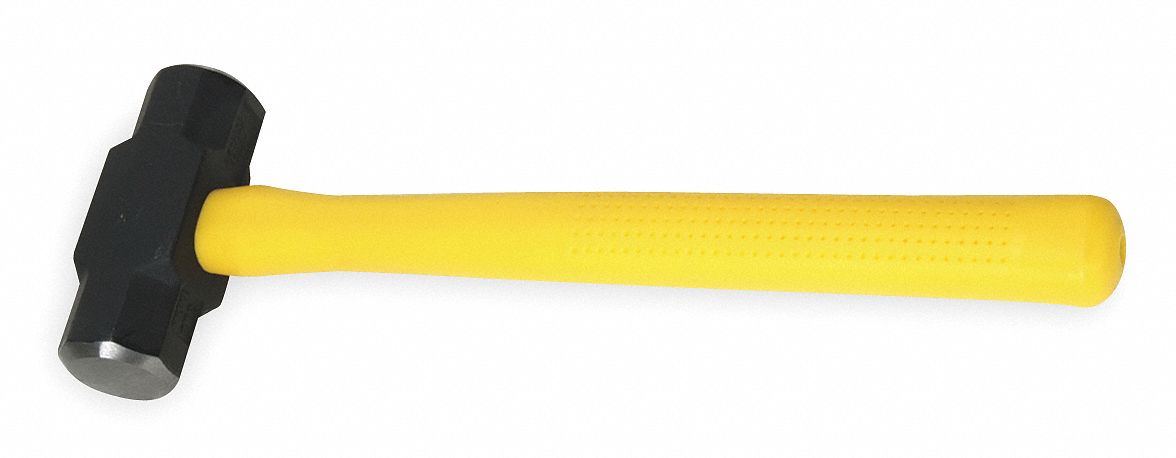 Double Face Sledge, 8Lb, 34 In, Fiberglass