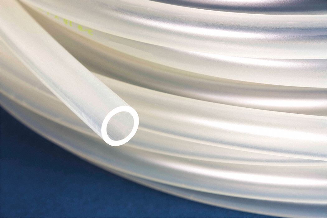 Tubing, 7/8 In ID, PVC, Clear, 50 Ft