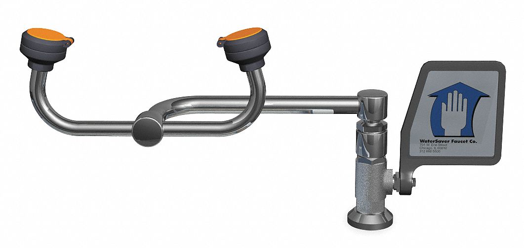 Eyewash, Deck Mount, Right Hand, 13W, 8-3/4D