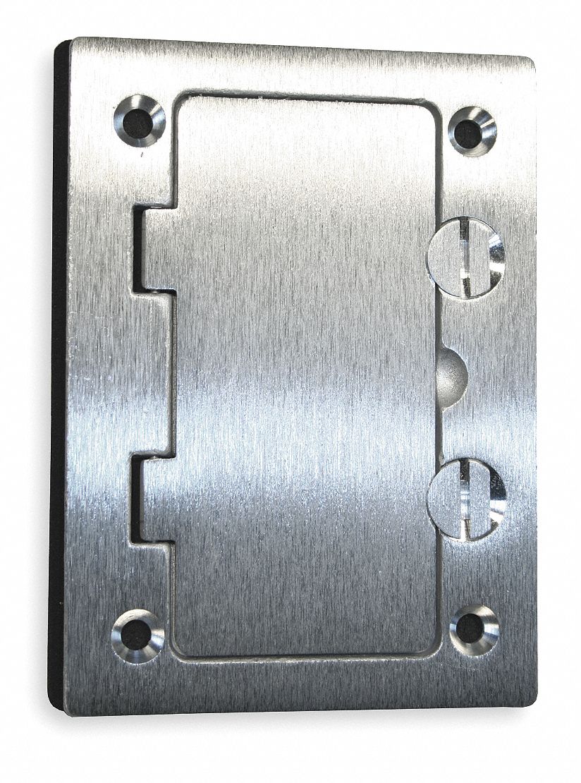 Floor Box Cover, Rectangular, Style Line