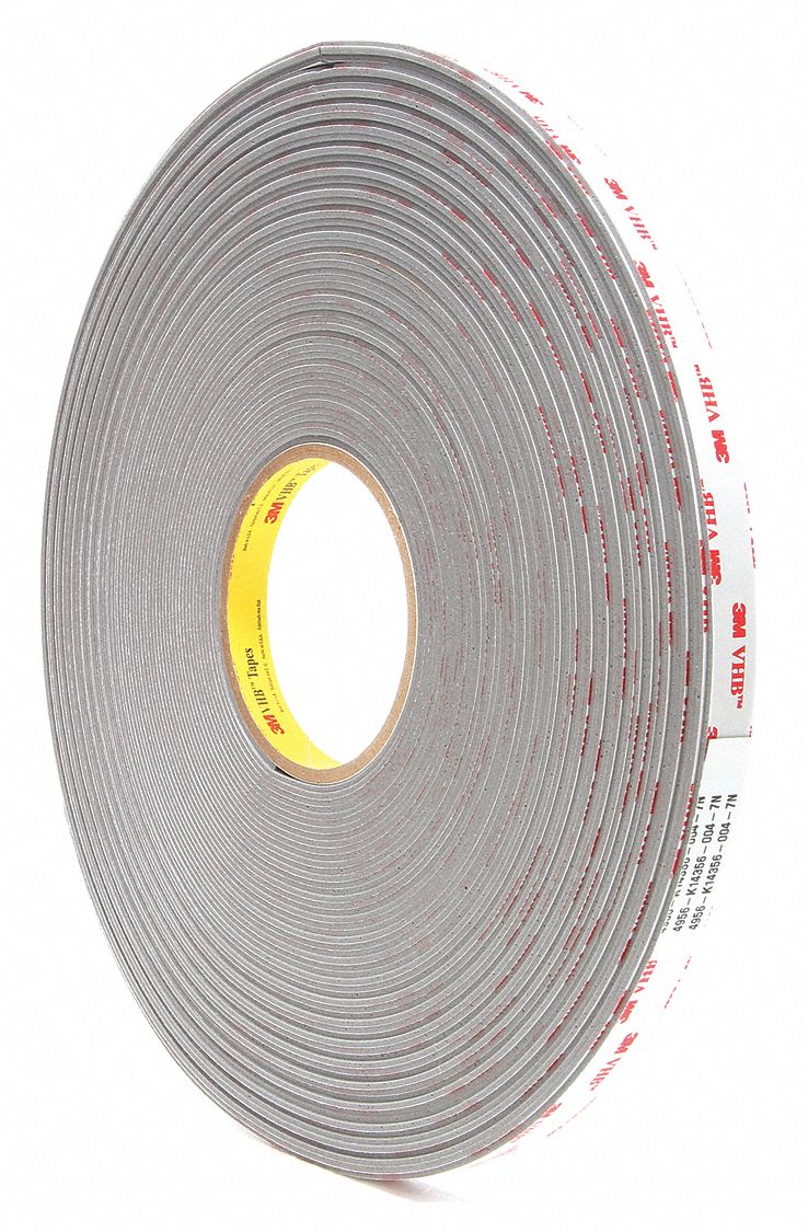 VHB Tape, 3/4 In x 108 ft., Gray, PK12