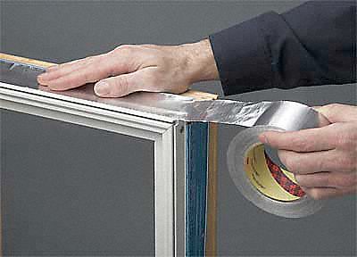 Foil Tape, 1-1/2 In. x 60 Yd., Silver, PK24