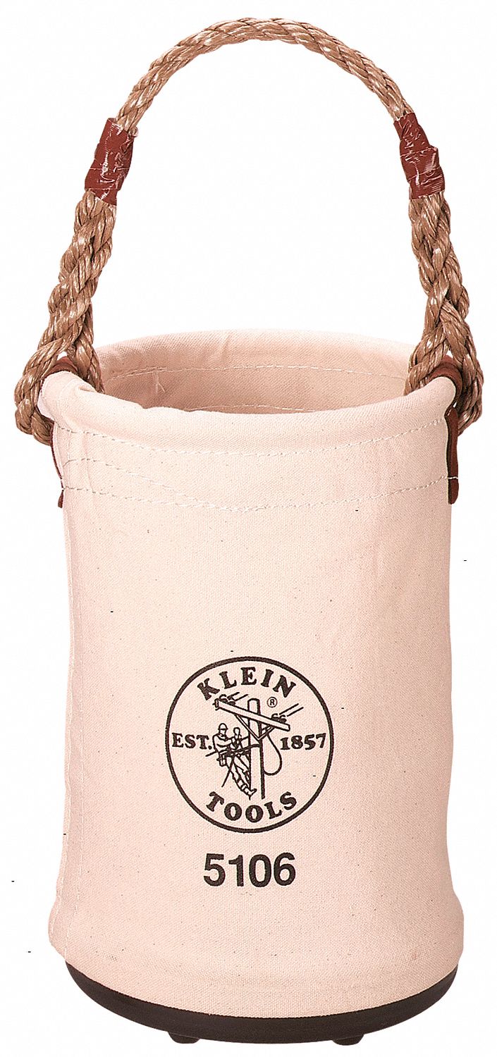 Bucket, #6 Canvas, Straight-Wall, Swivel