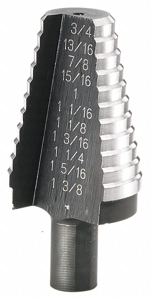 Step-Drill Bit, 10 increment