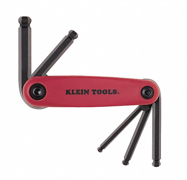 Hex Key Set, 5 - 10mm, Fold-Up, Straight
