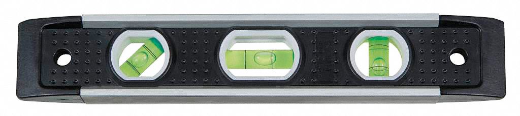 Aluminum Level, Torpedo, 9 Overall