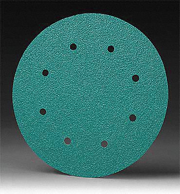 PSA Sanding Disc, AlO, Paper, 8in, 36G, PK250