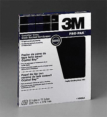 Emery Cloth, 11x9 In, Med, Emery, PK250